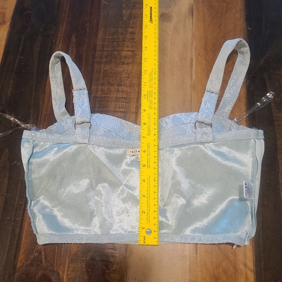 Haute Monde Lace Corset Cropped Top Size Medium - Picture 4 of 16